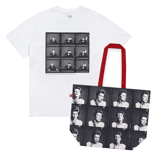 David Bowie photoshoots t-shirt & large tote bag